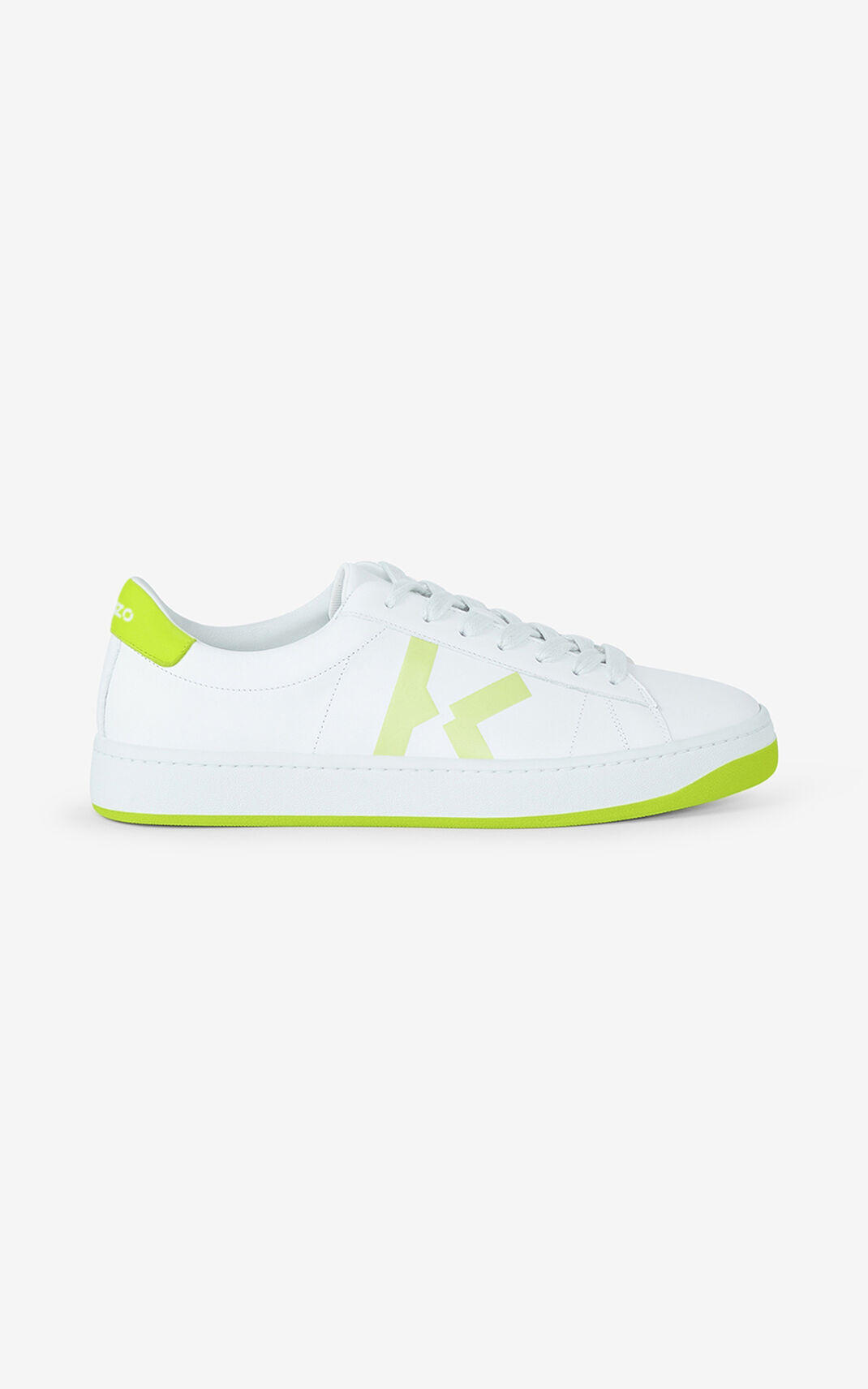 Kenzo Läder Kourt K Logo Sneakers Herr | 62791-CDKU